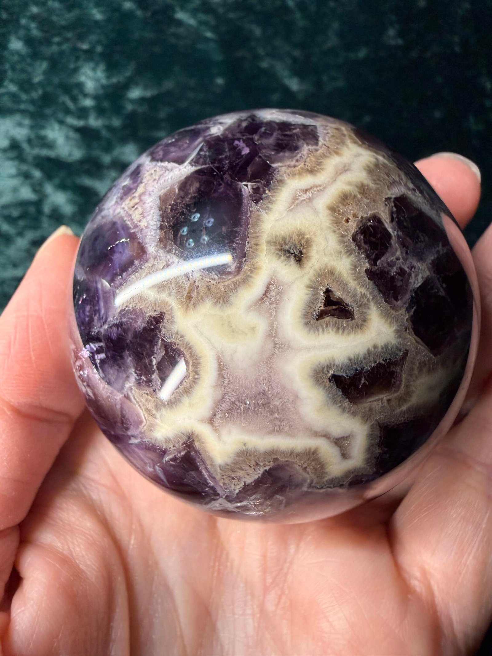 Chevron (Dream) Amethyst Sphere - Image 8