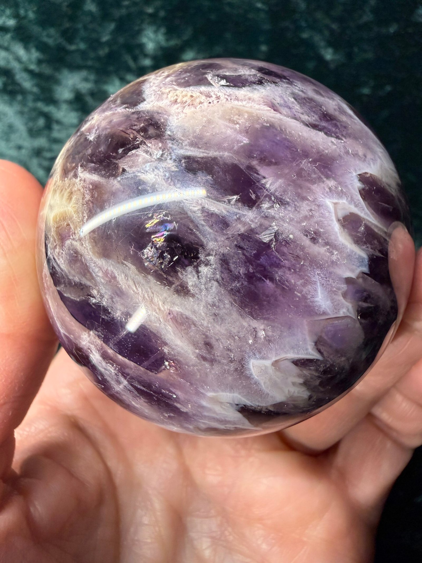 Chevron (Dream) Amethyst Sphere - Image 9
