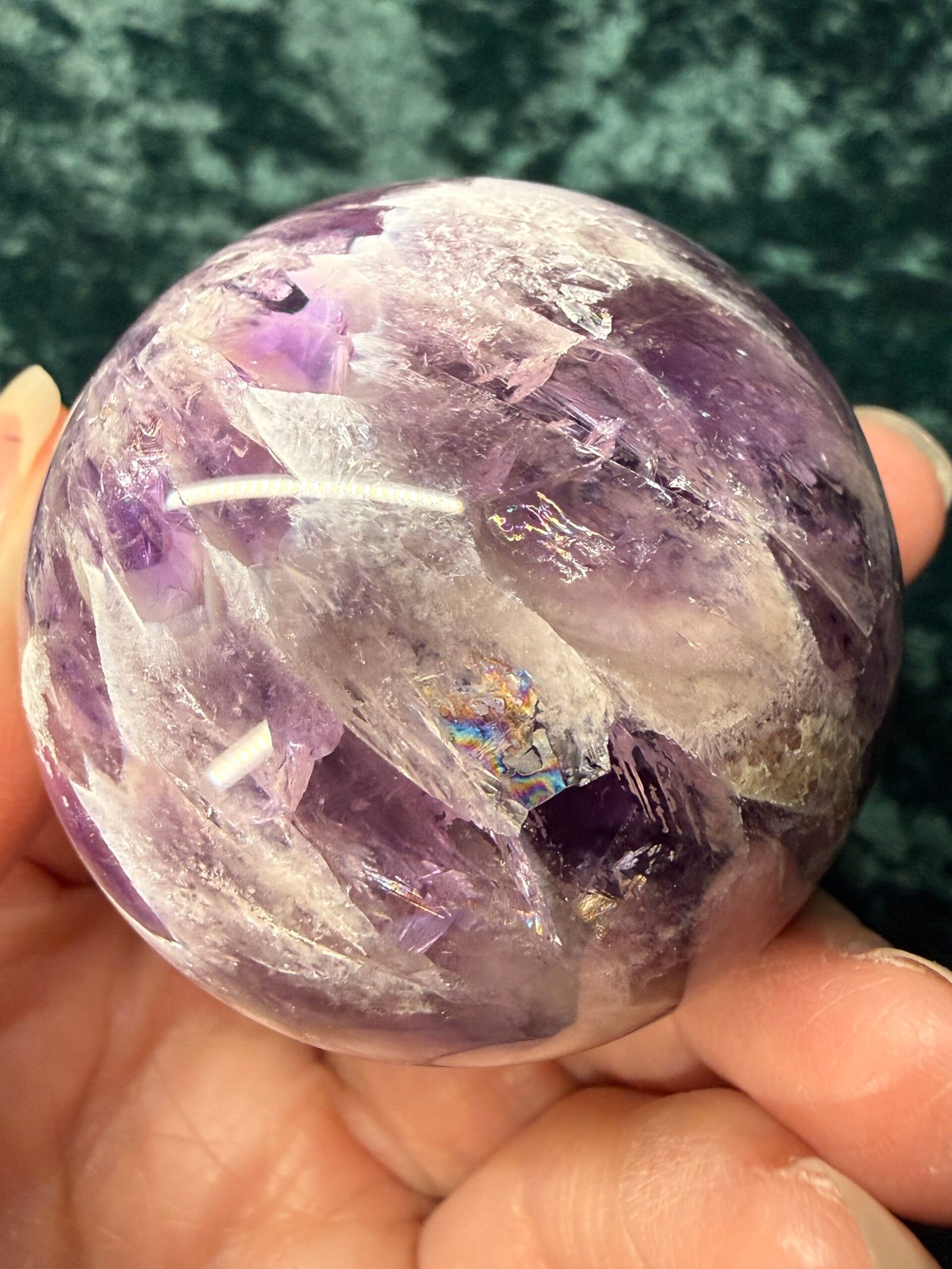 Chevron (Dream) Amethyst Sphere - Image 7