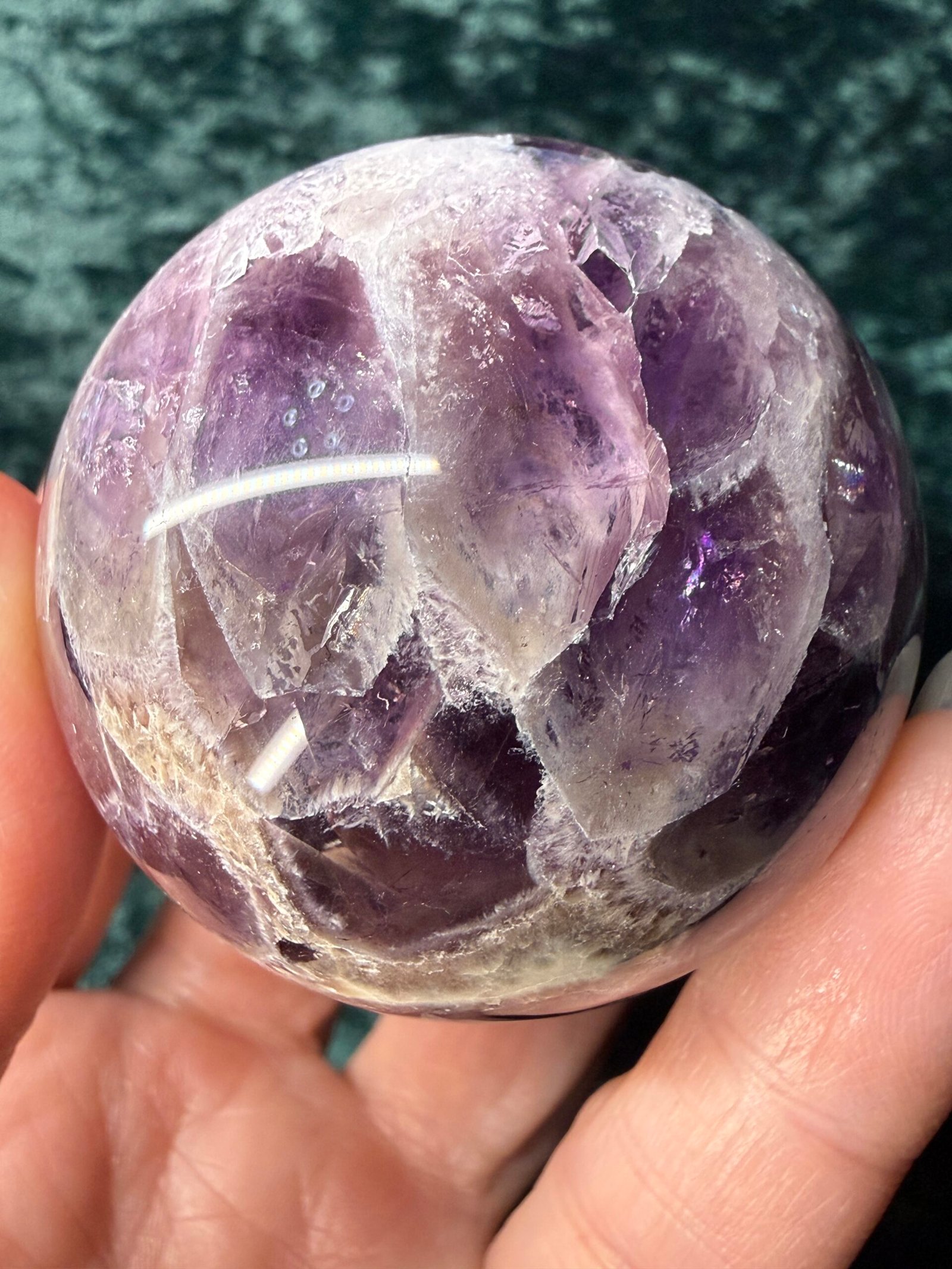Chevron (Dream) Amethyst Sphere - Image 8