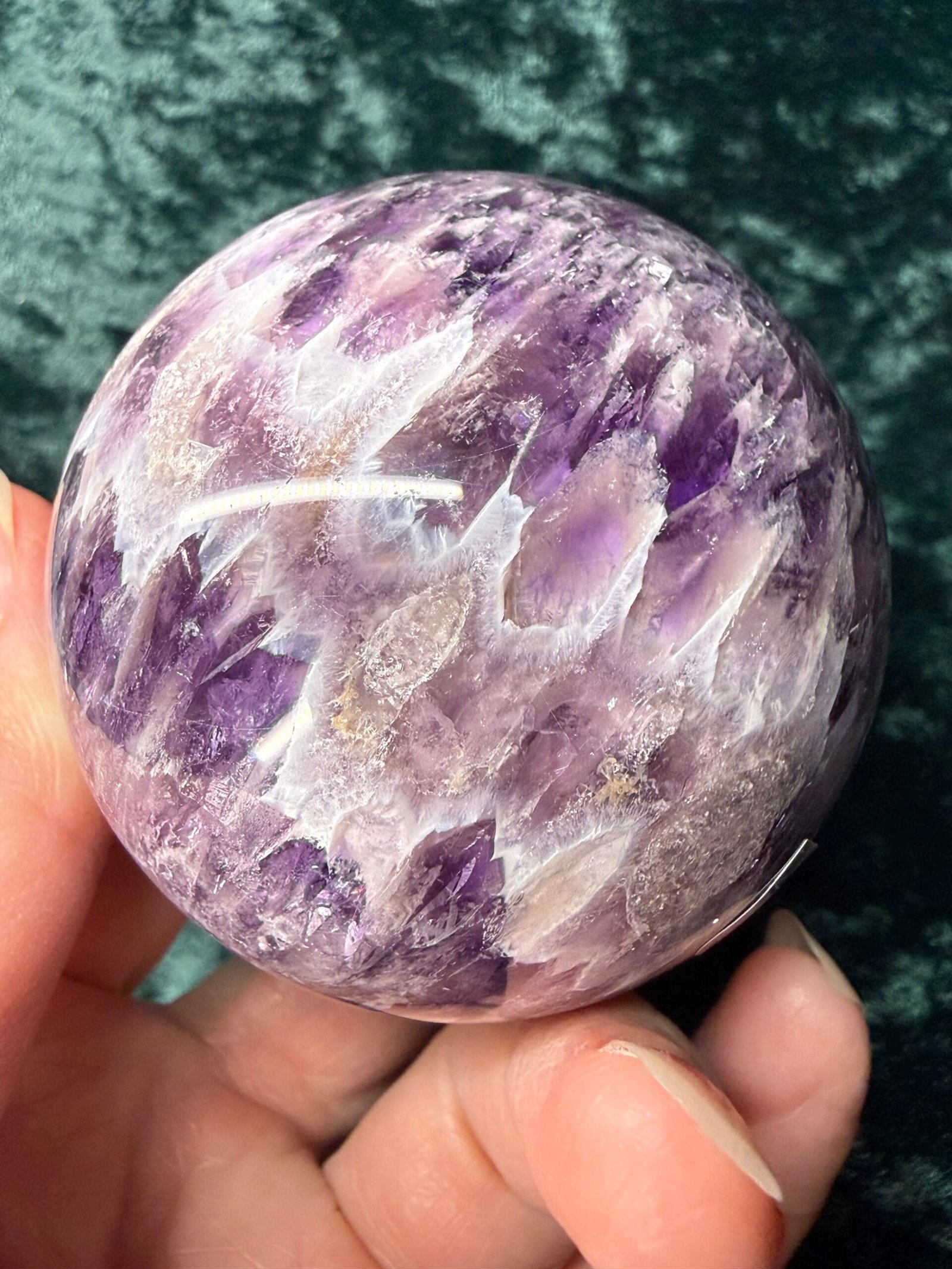 Chevron (Dream) Amethyst Sphere - Image 7