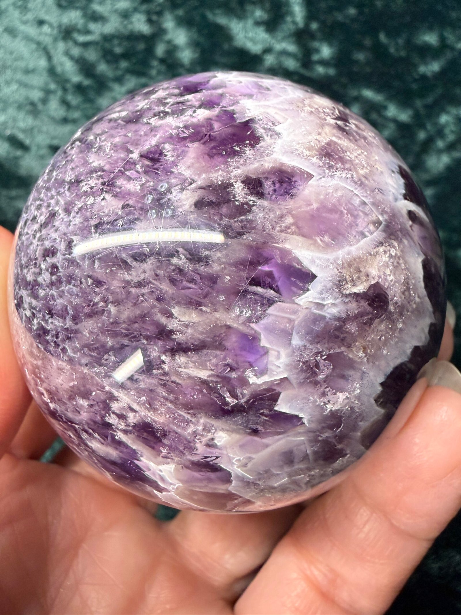 Chevron (Dream) Amethyst Sphere