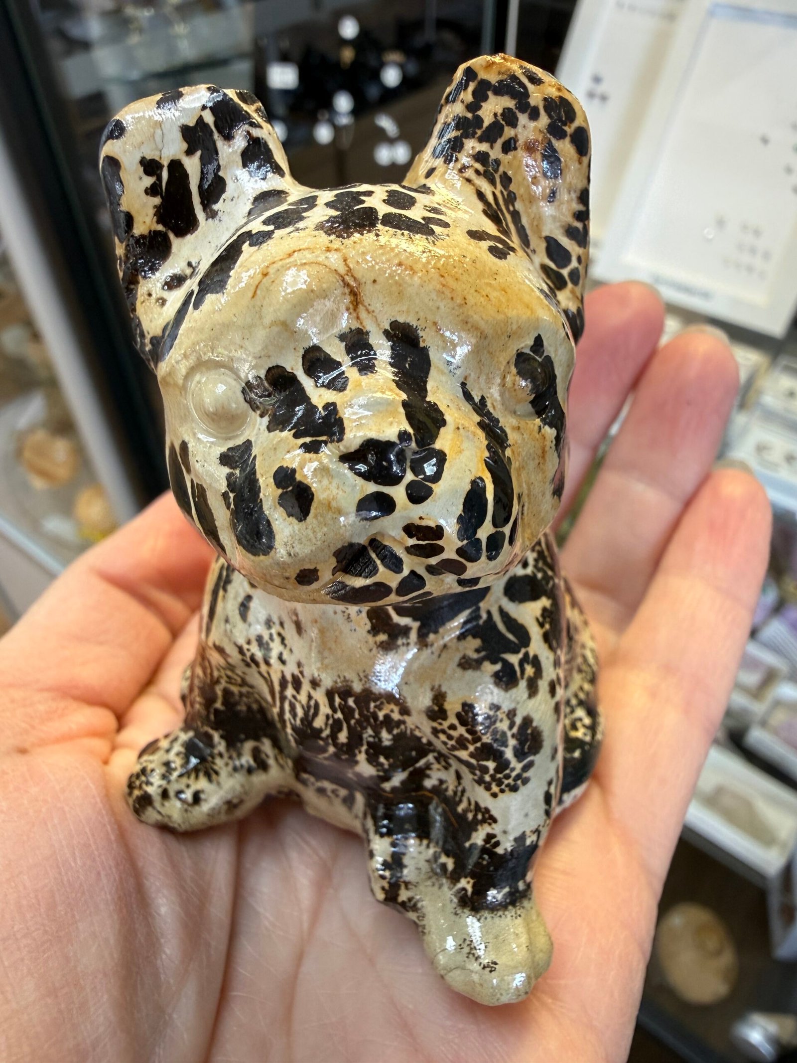 Picture Jasper French Bull Dog Carving - Image 6