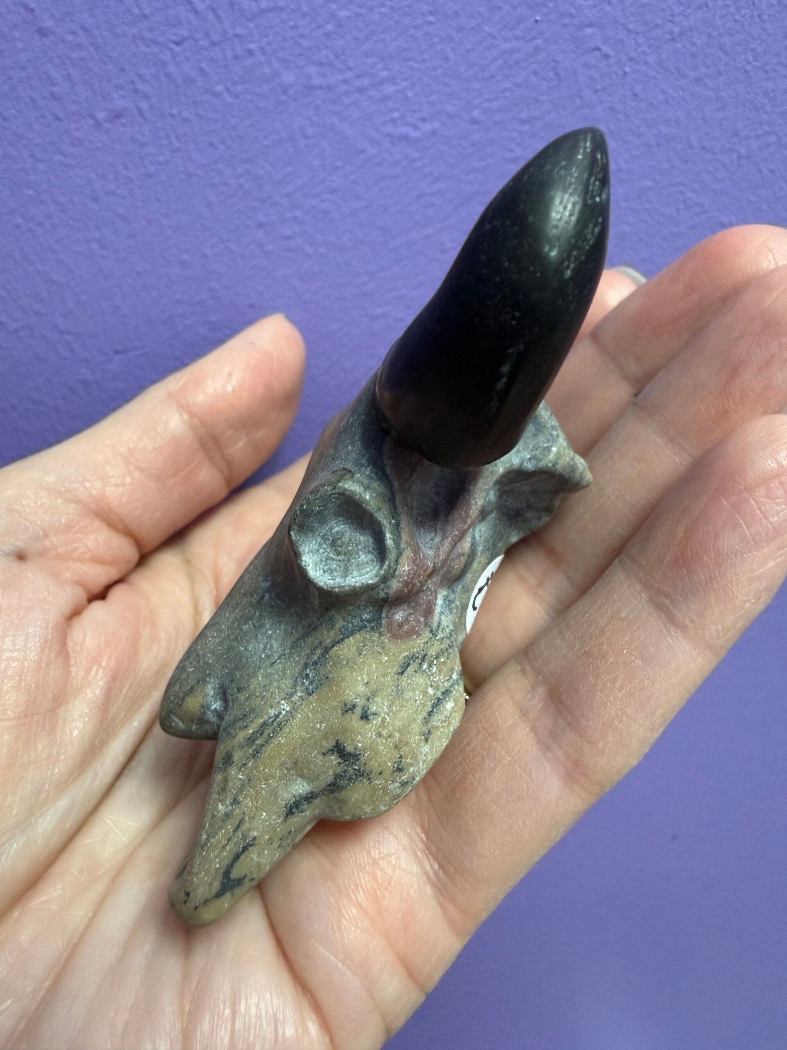 Picture Jasper Steer Skull Carving - Image 5