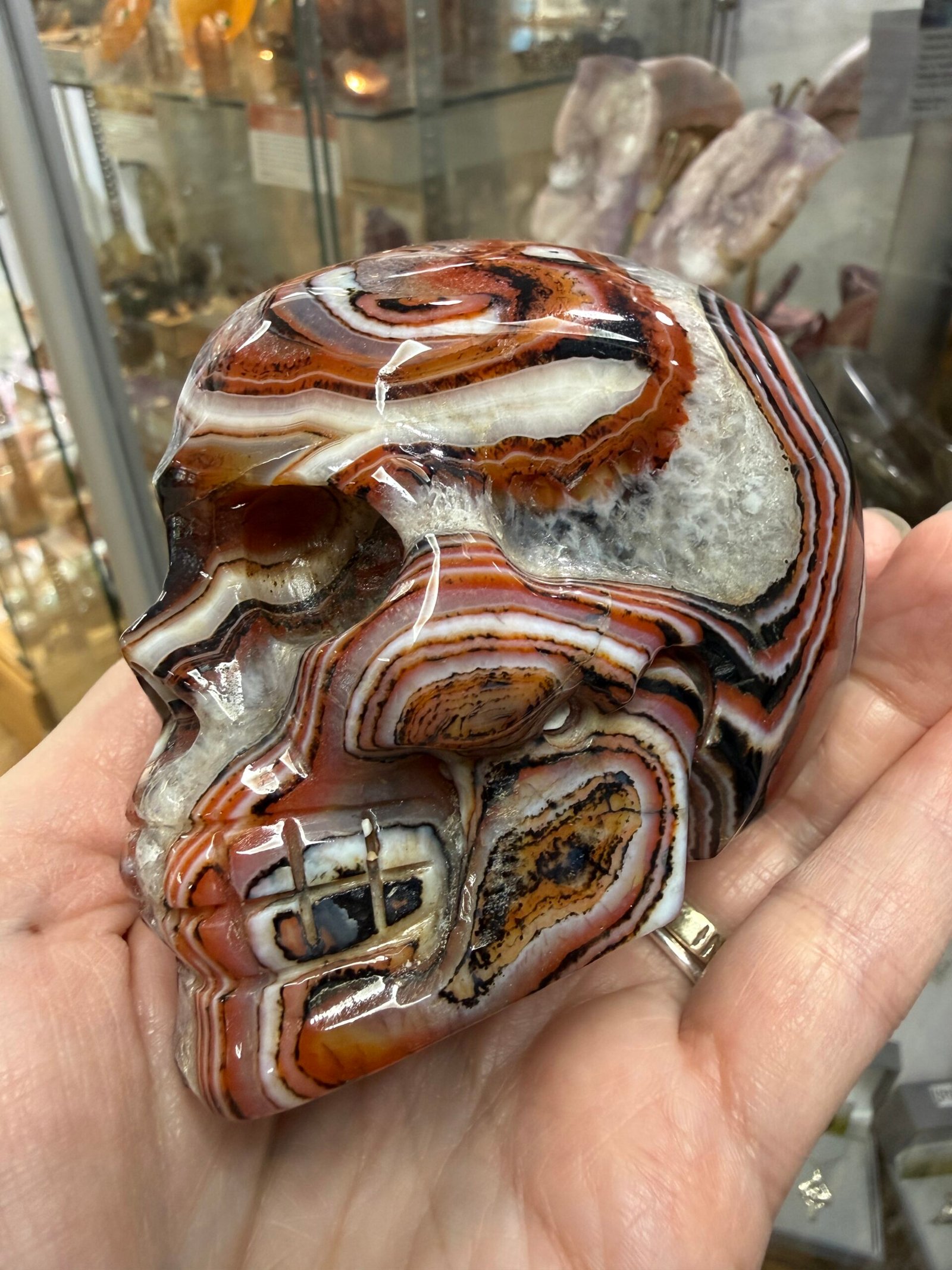 Sardonyx Skull Carving - Image 3