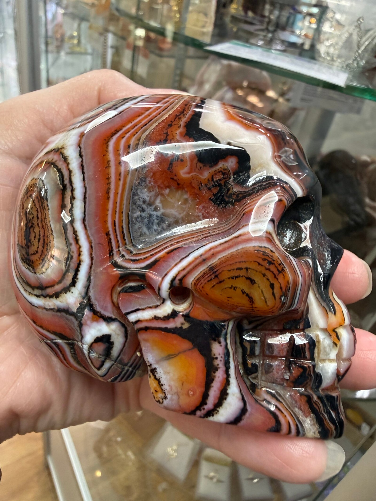Sardonyx Skull Carving - Image 8