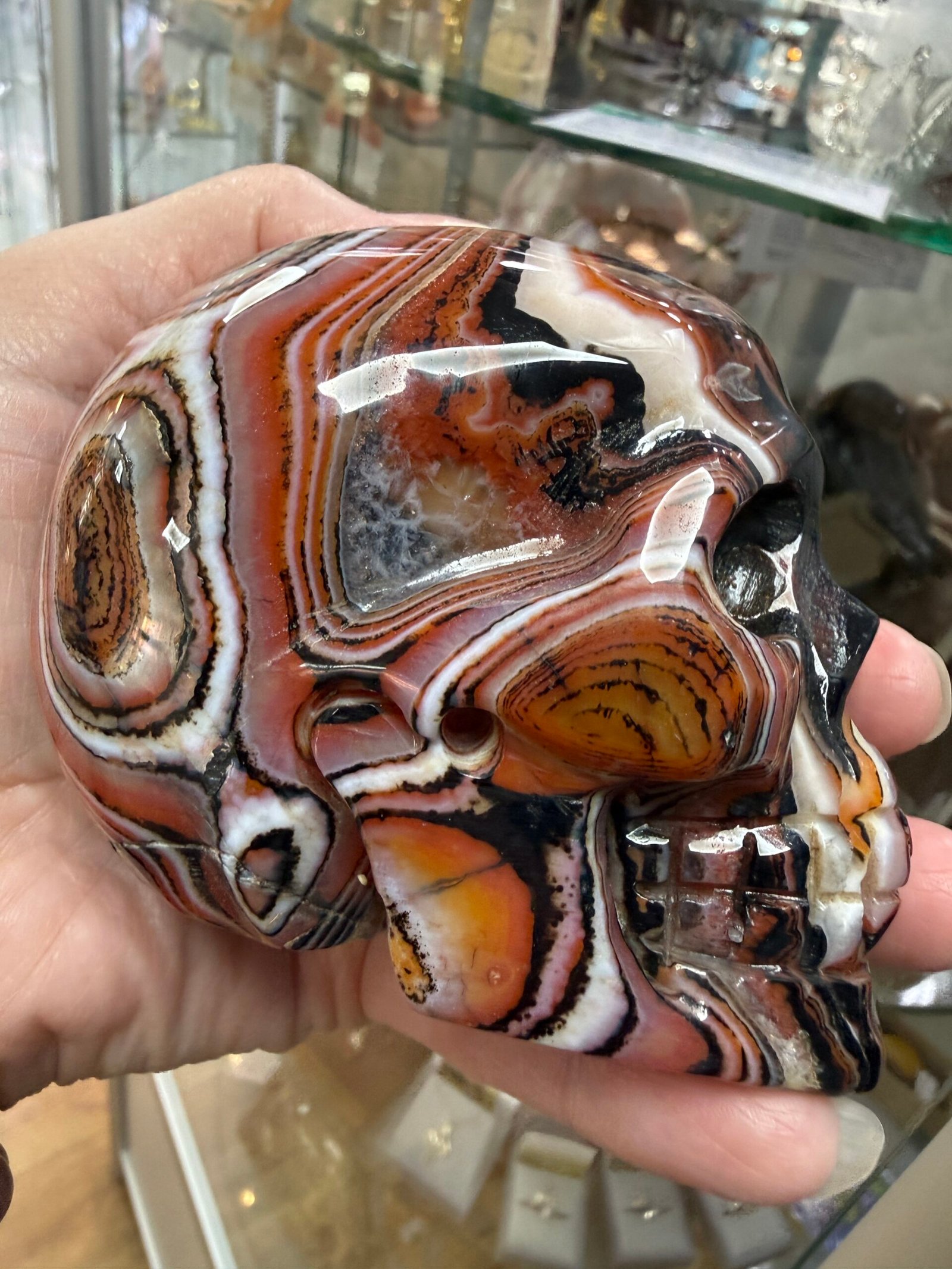 Sardonyx Skull Carving - Image 9