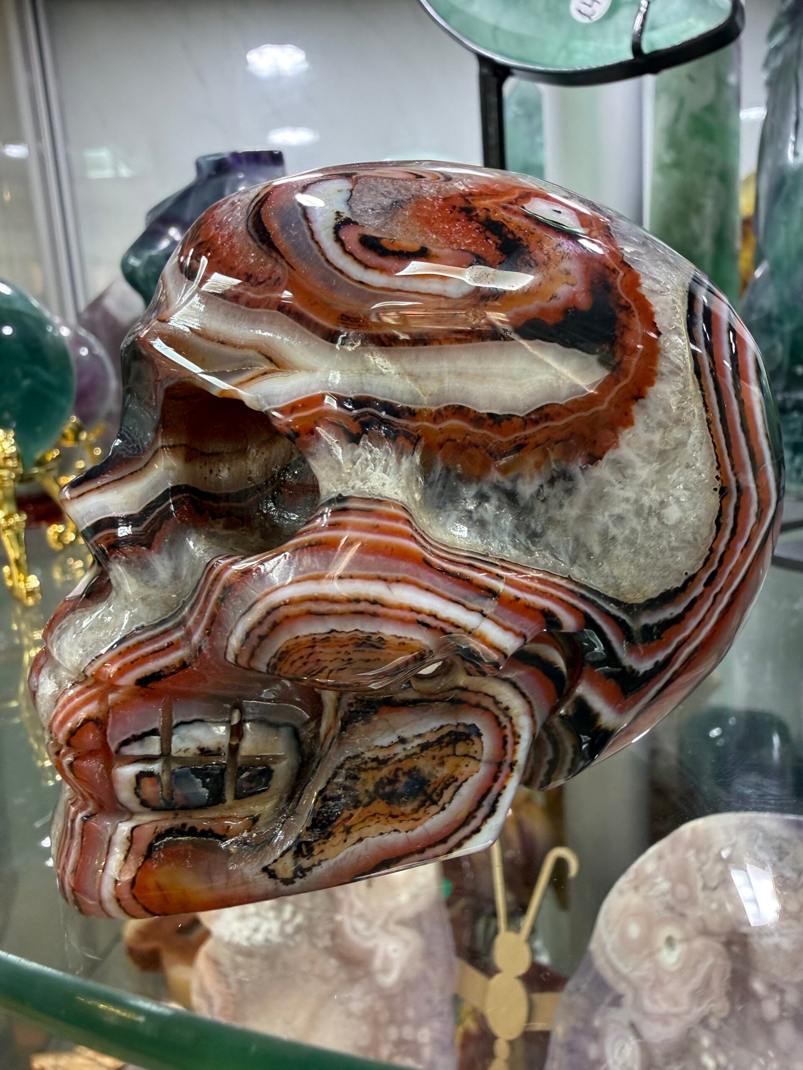 Sardonyx Skull Carving - Image 10