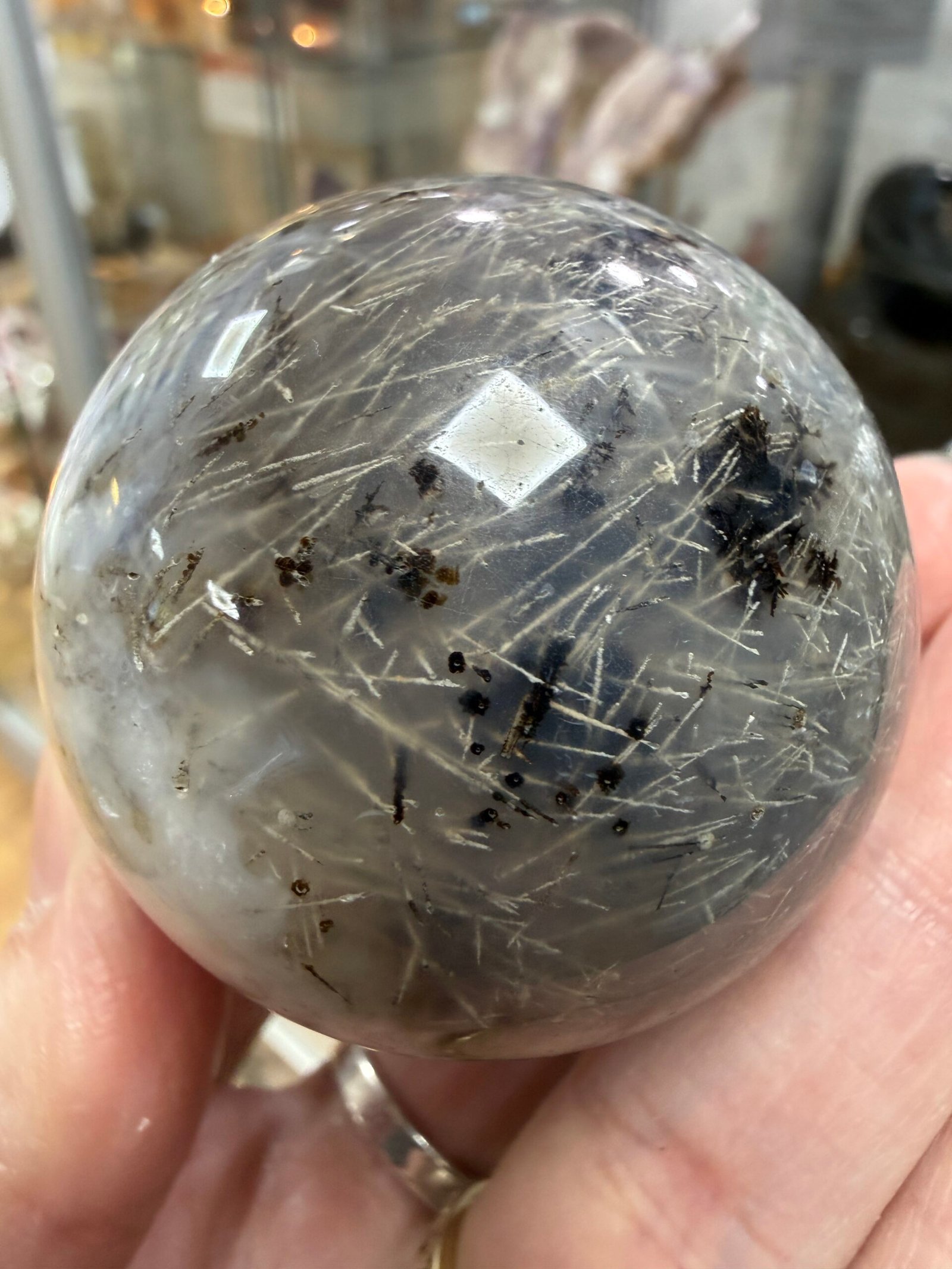 Sagenite Agate Sphere - Image 2