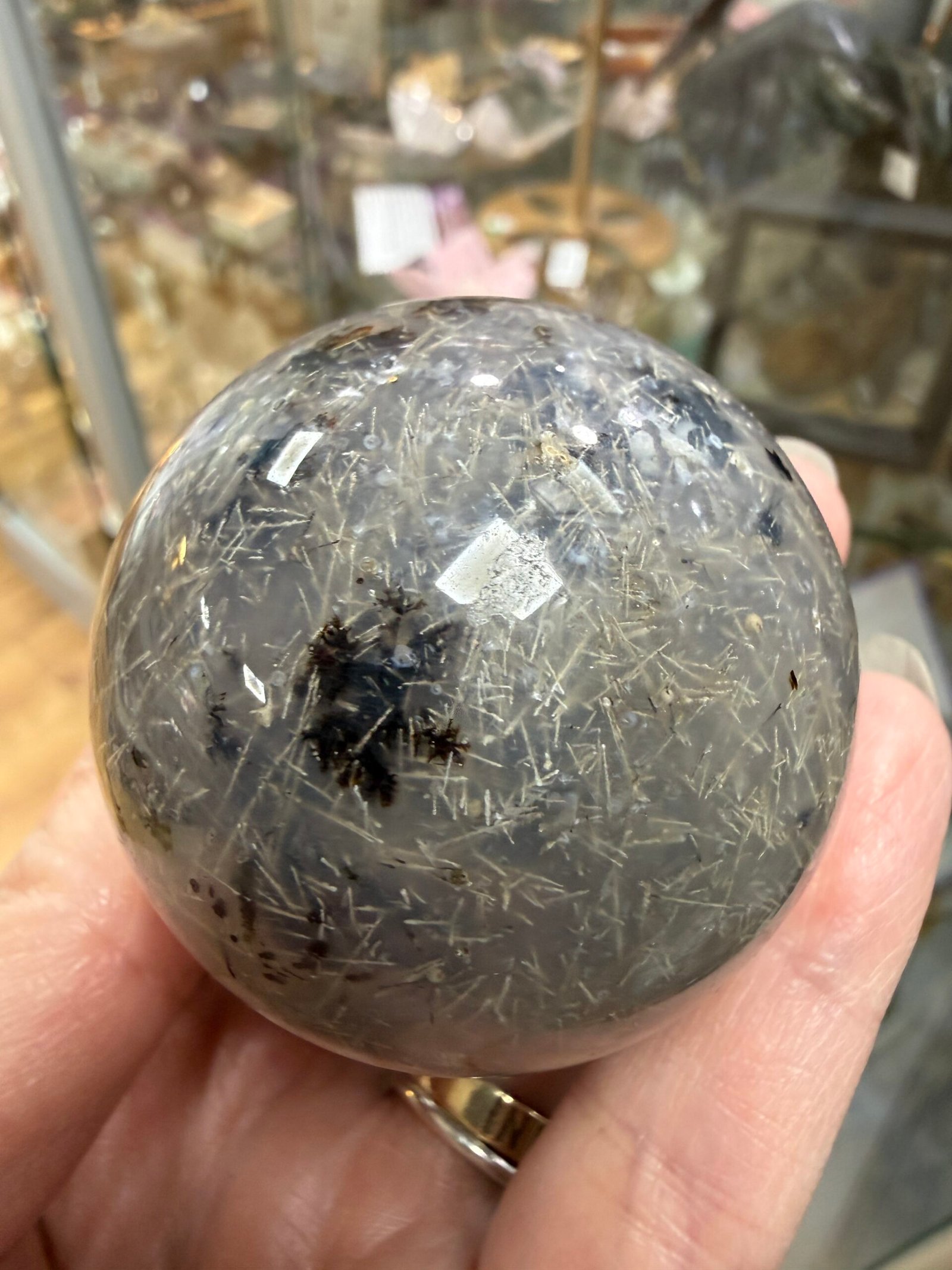 Sagenite Agate Sphere - Image 7