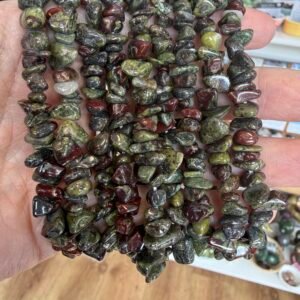 Dragons Blood Jasper Chip stone Bracelet