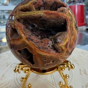 Orbicular Ocean Jasper Sphere