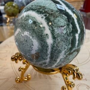 Green Unicorn Jasper Sphere