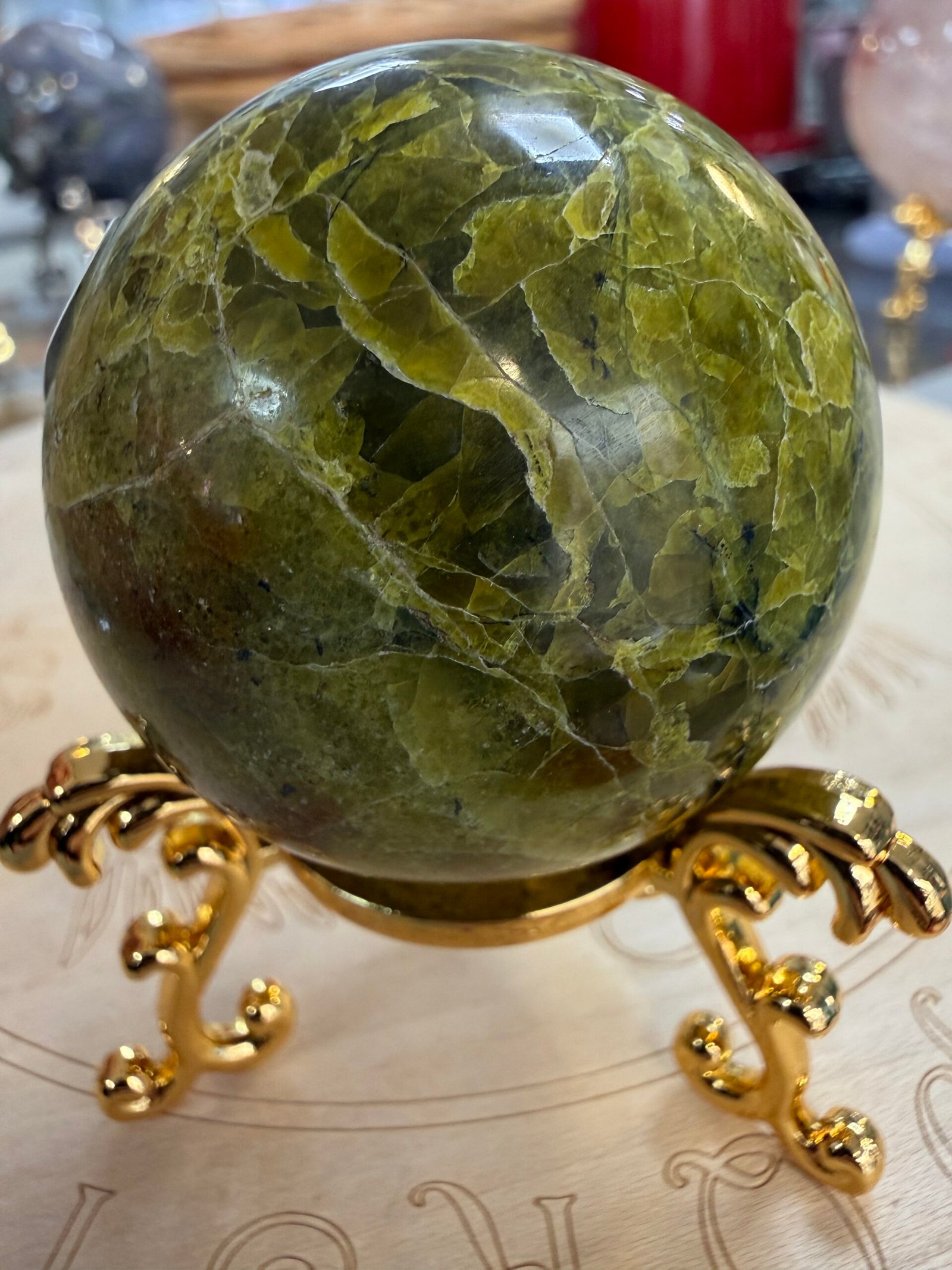 Green Opal Sphere