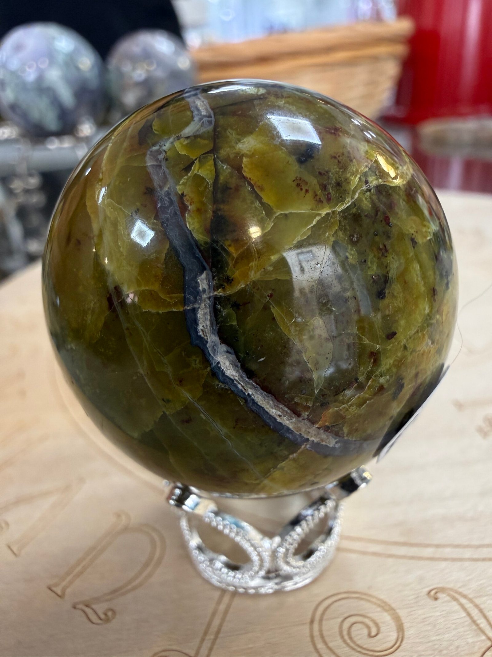 Green Opal Sphere