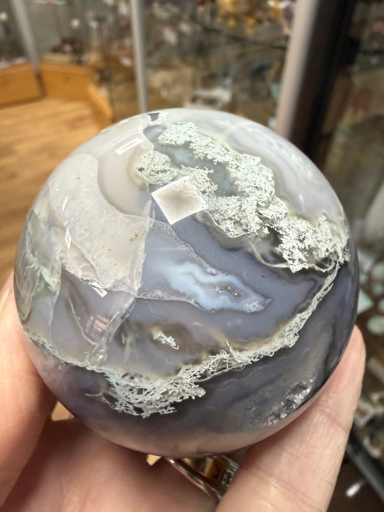 Moss Agate Sphere - Image 5