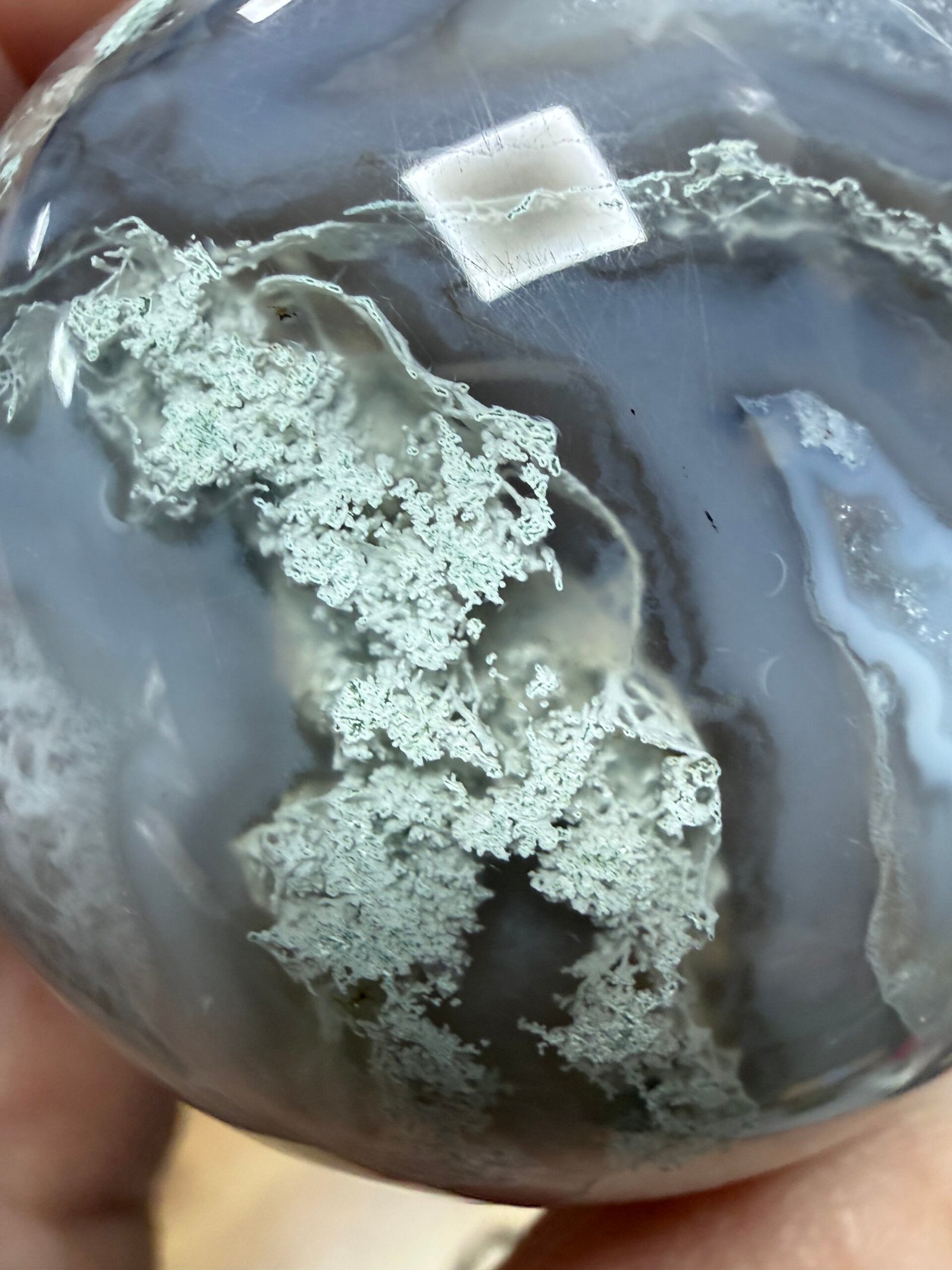 Moss Agate Sphere - Image 10