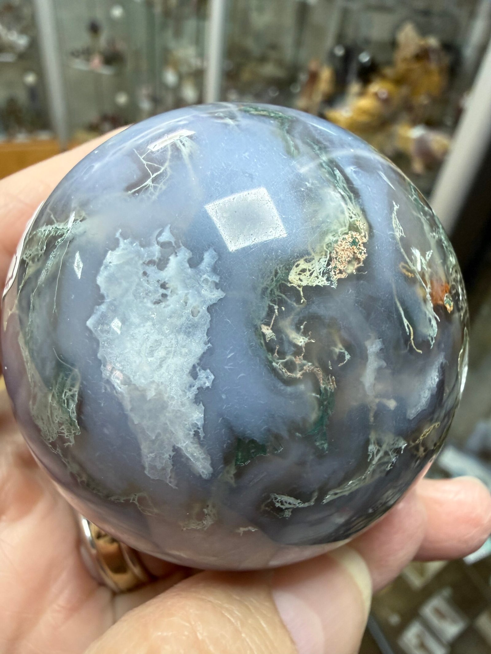 Moss Agate Sphere - Image 8