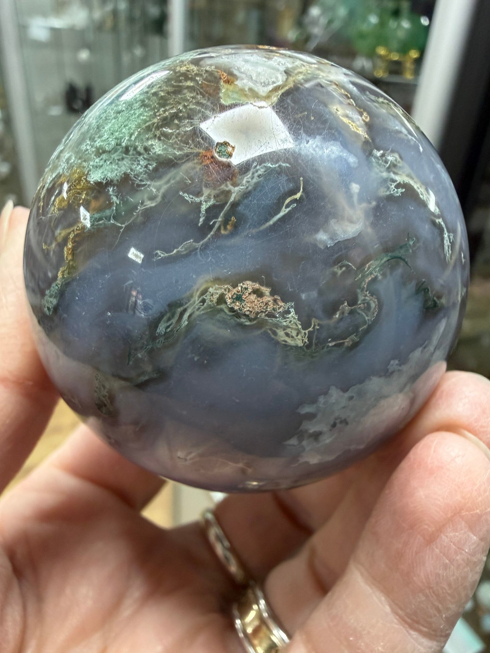 Moss Agate Sphere