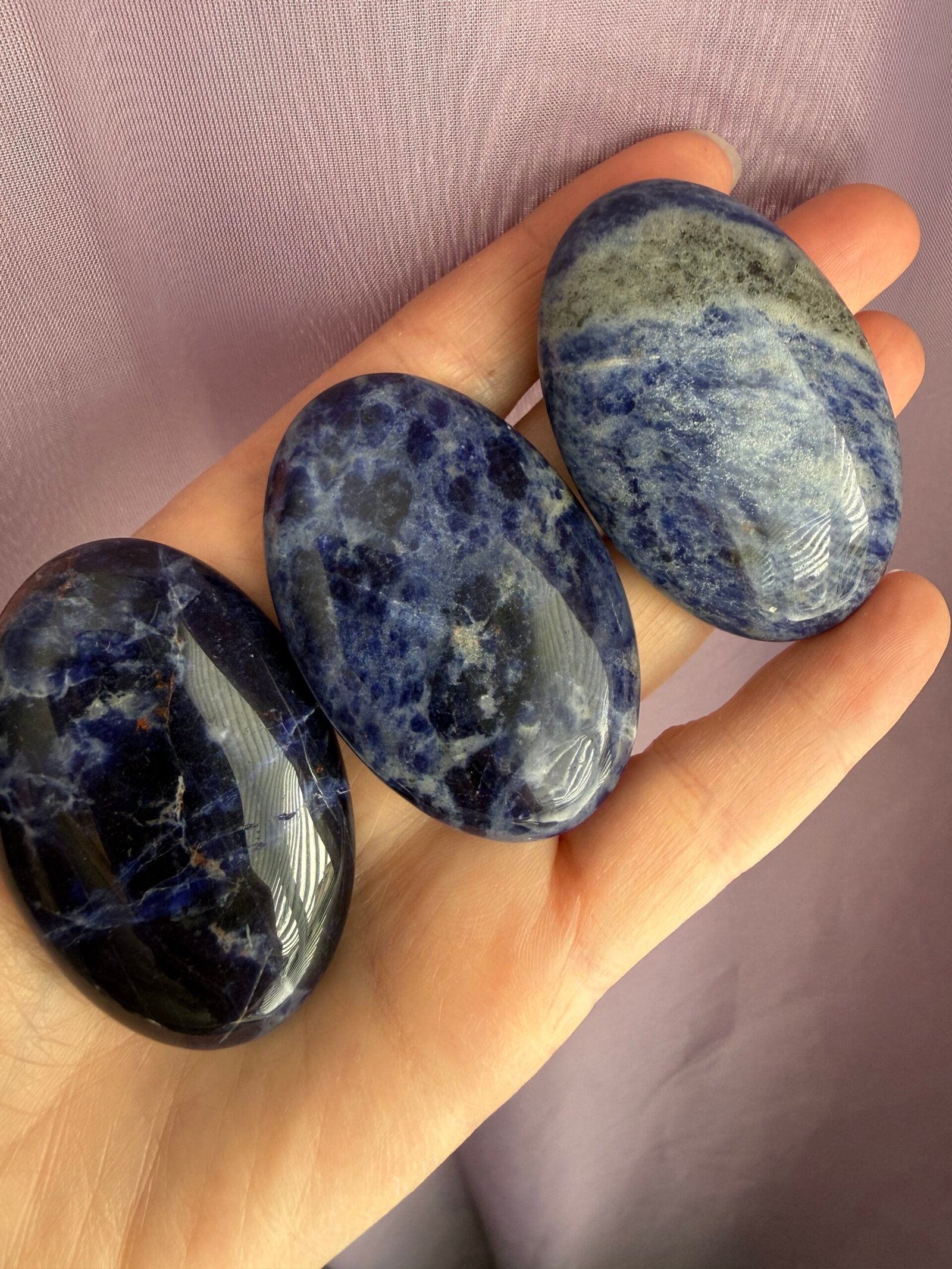 Sodalite Palm Stone