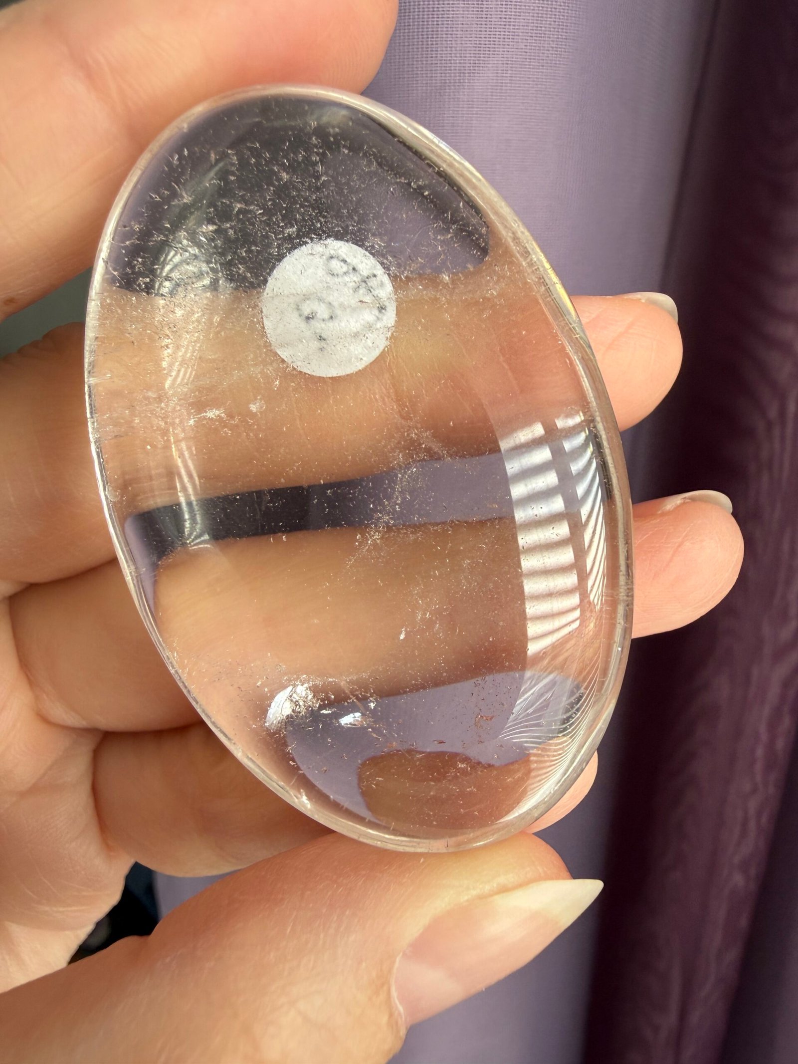 Clear Quartz Palm Stone - Image 3