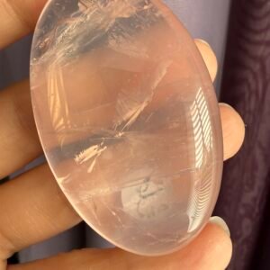 Rose Quartz Palm Stone