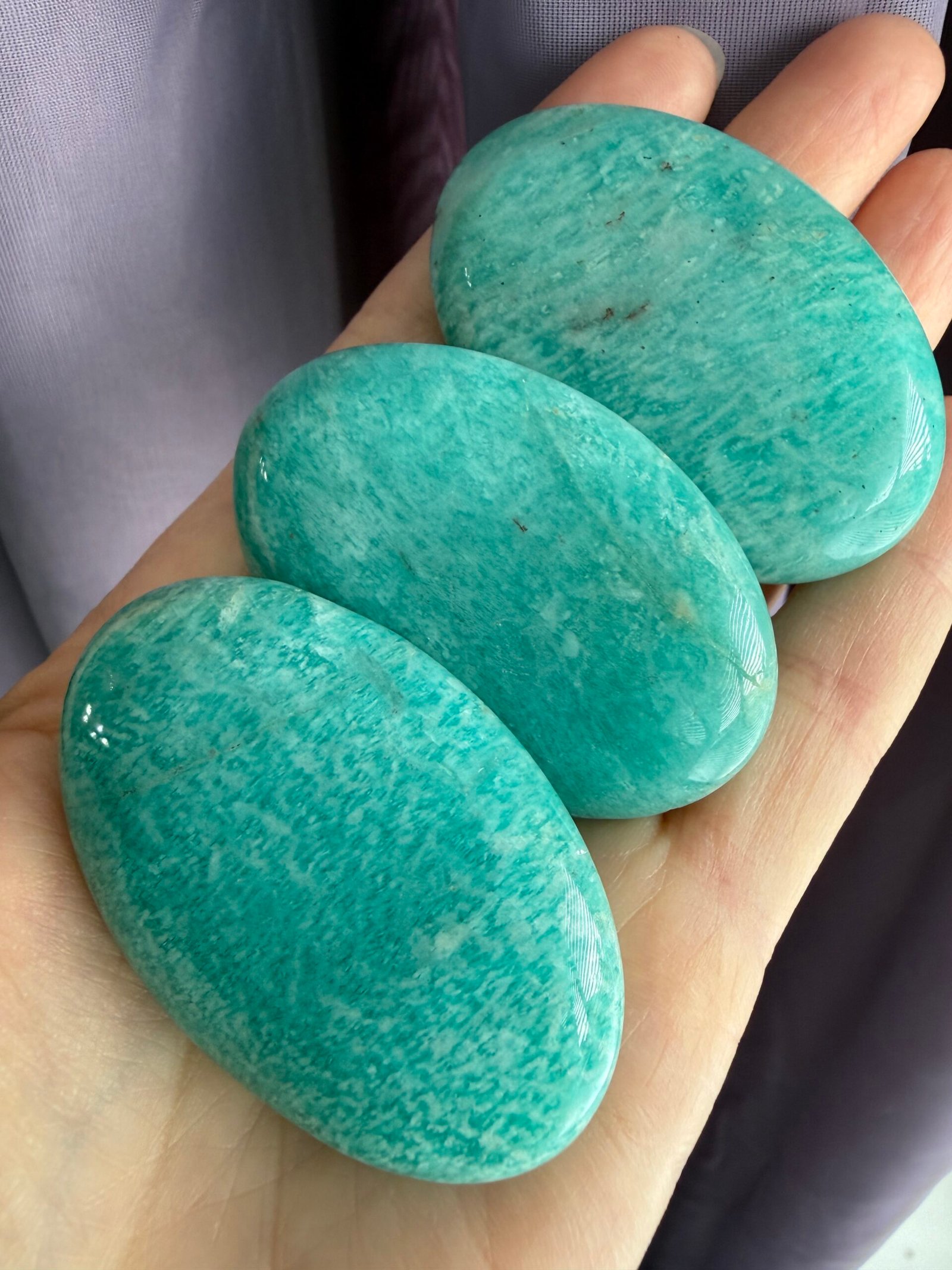 Amazonite Palm Stone