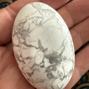 Howlite Palm Stone