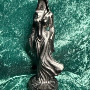 Black Obsidian Witch Carving