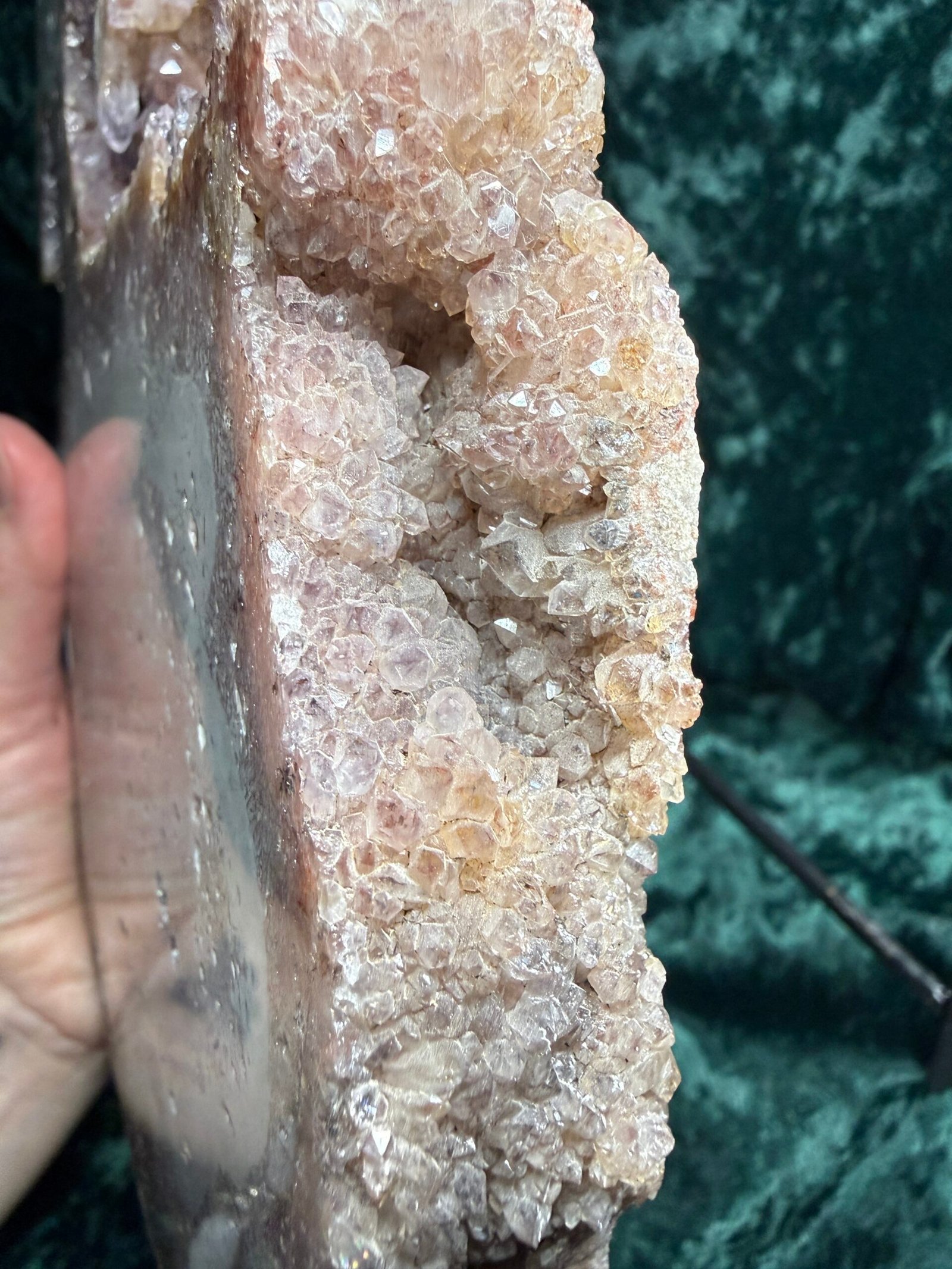 Pink Amethyst Polished Slice on Stand - Image 5