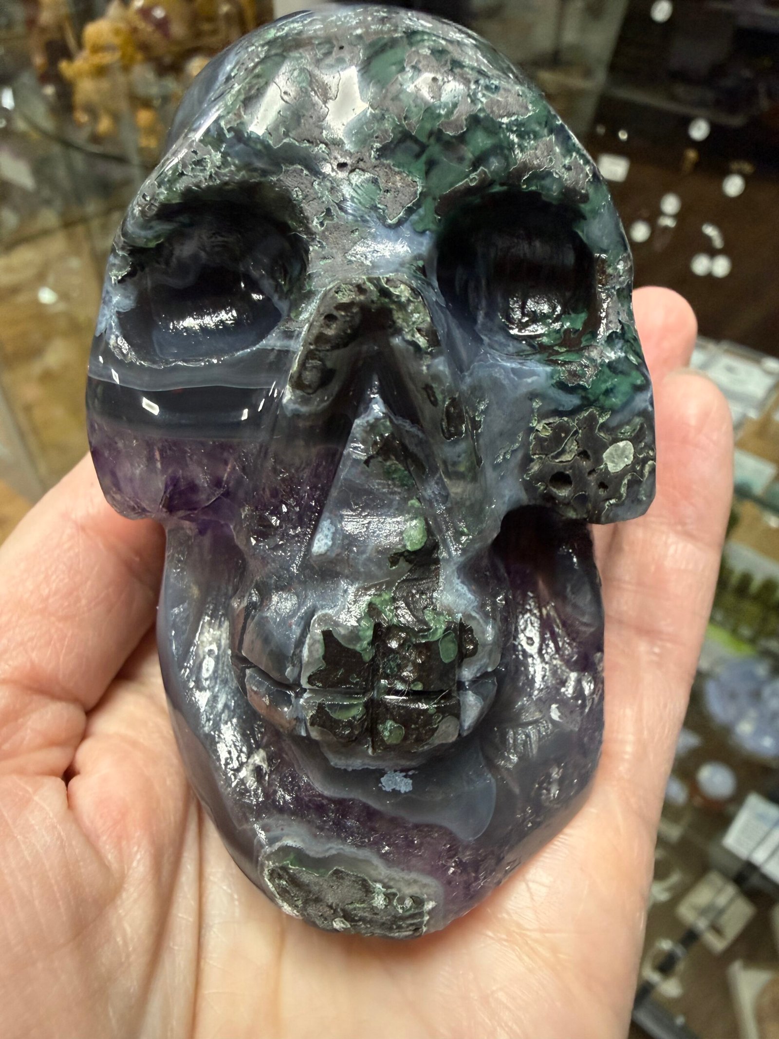 Brazilian Amethyst Skull - Image 2