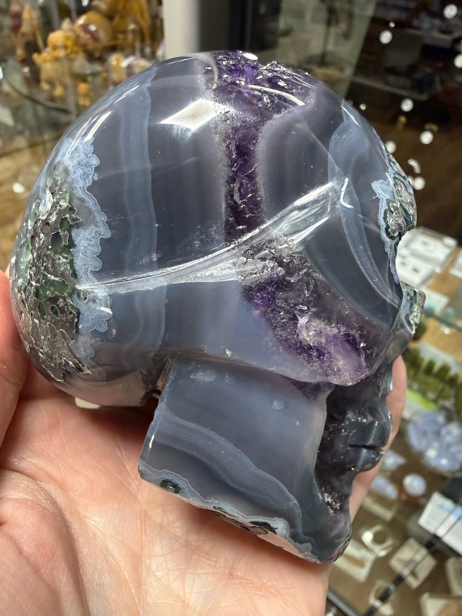 Brazilian Amethyst Skull - Image 3