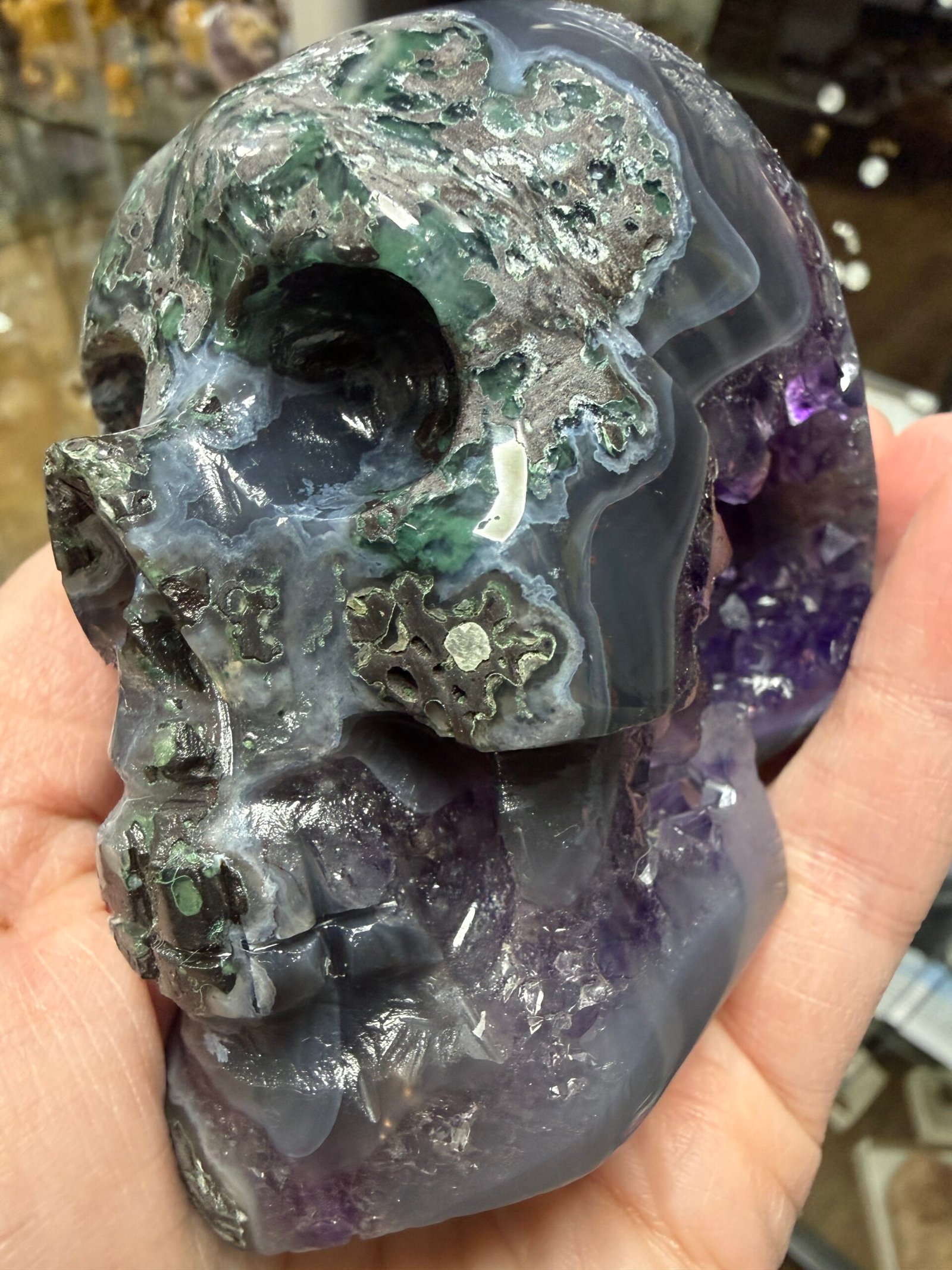 Brazilian Amethyst Skull - Image 4