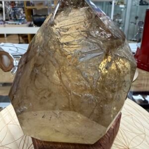 Large Natural Brazilian Polished Elestial Citrine Freeform