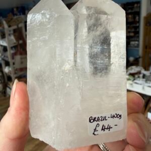 Clear Quartz Twin Tower- Brazil