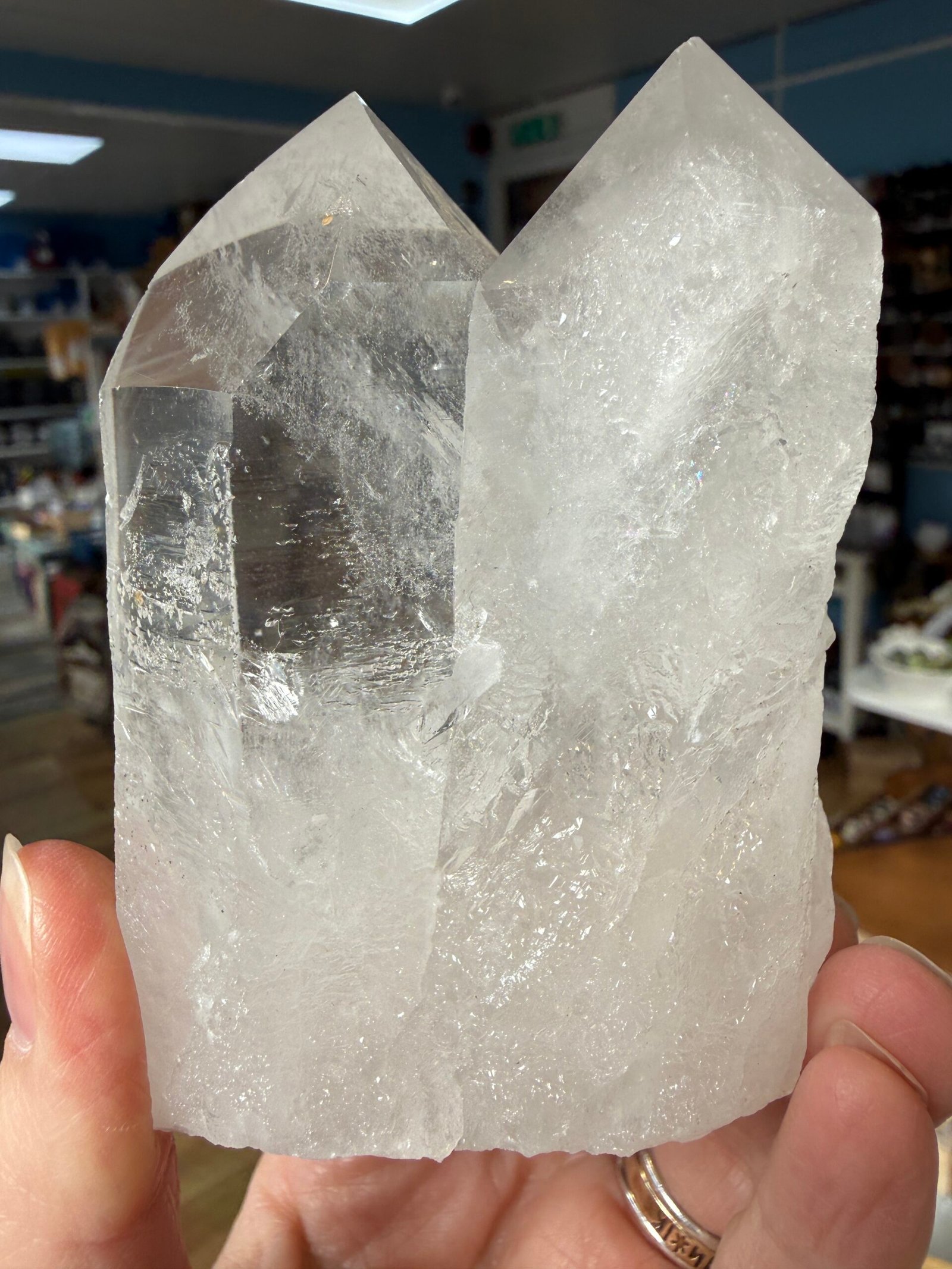 Clear Quartz Twin Tower- Brazil - Image 4