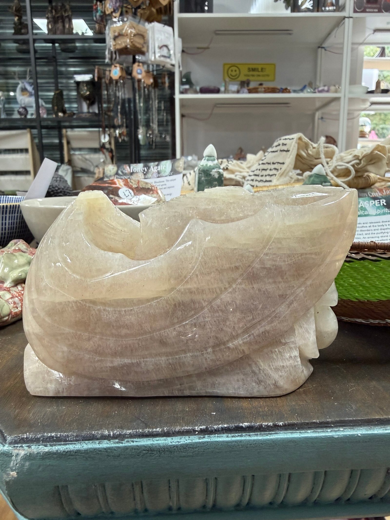 Moonstone Dragon Carving - Image 3
