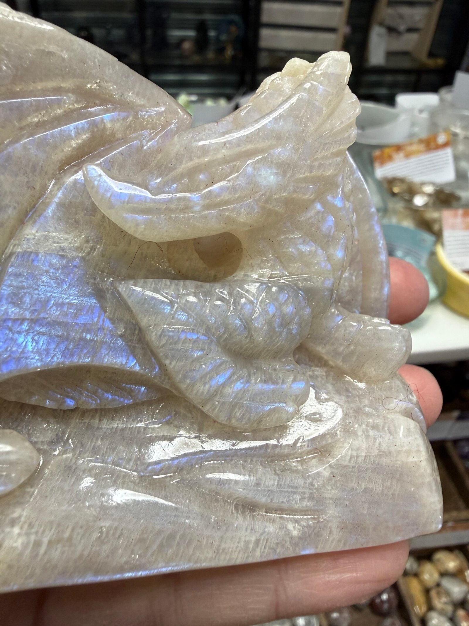 Moonstone Dragon Carving - Image 5