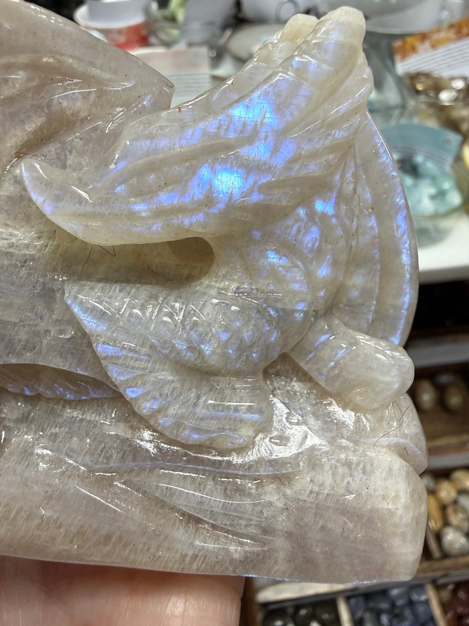 Moonstone Dragon Carving - Image 9