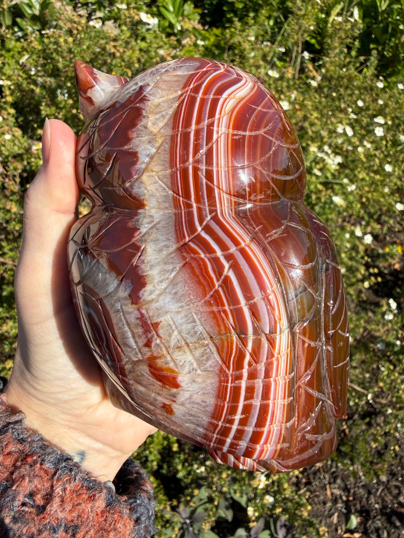 Carnelian Owl Carving - Image 10