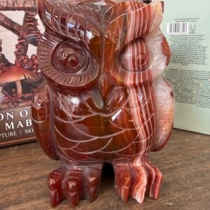 Carnelian Owl Carving