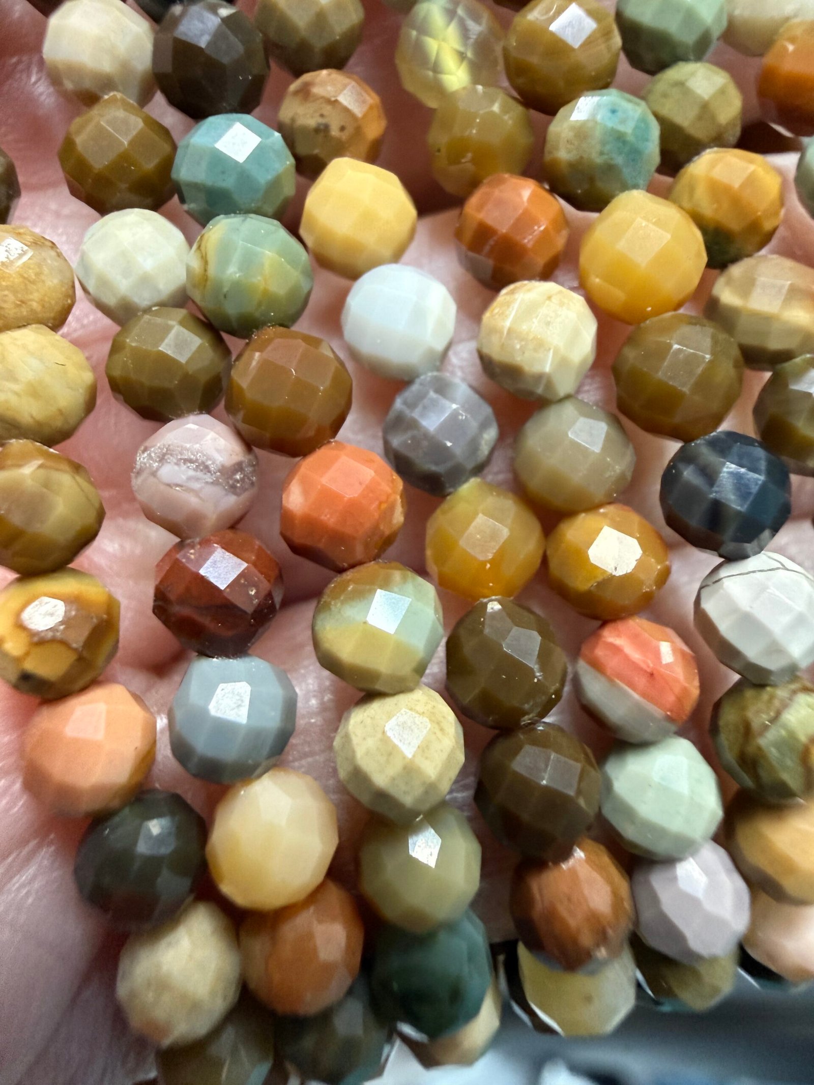 Faceted Alashan Agate Bracelet