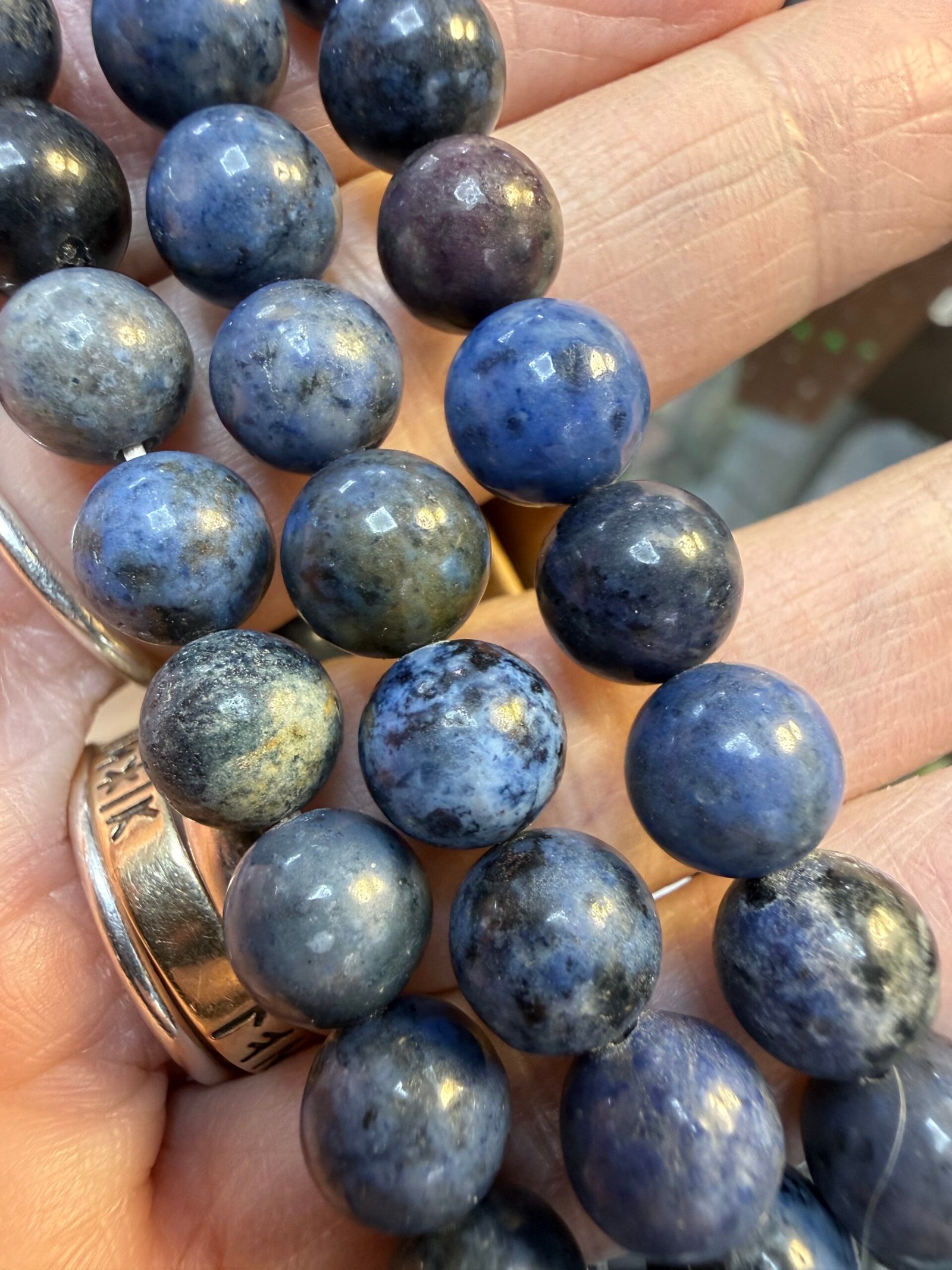 Dumortierite Bead Bracelet - Image 3
