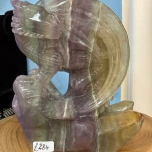 Large Fluorite Dragon Carving
