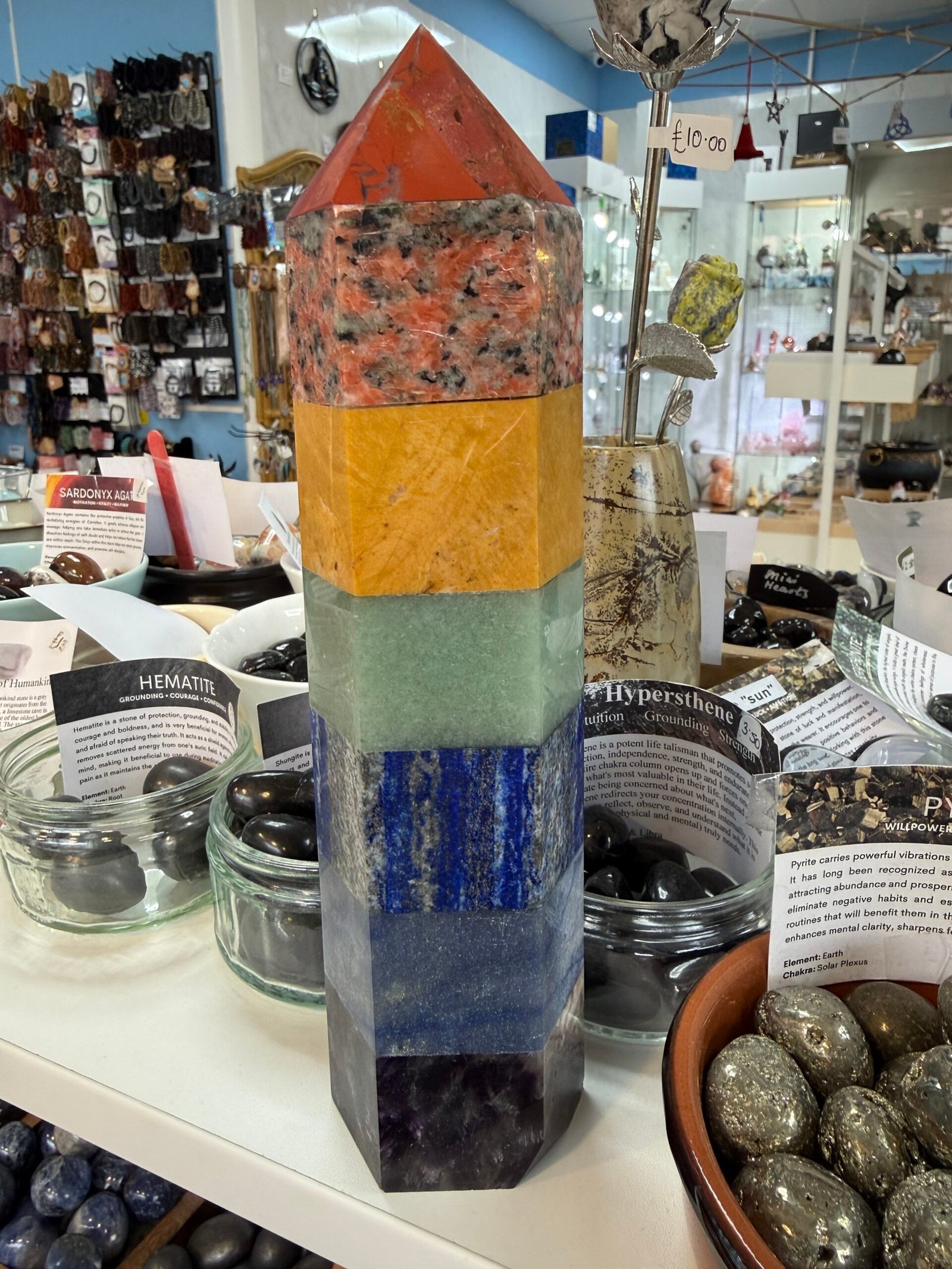 Large Chakra Crystal Tower - Image 3