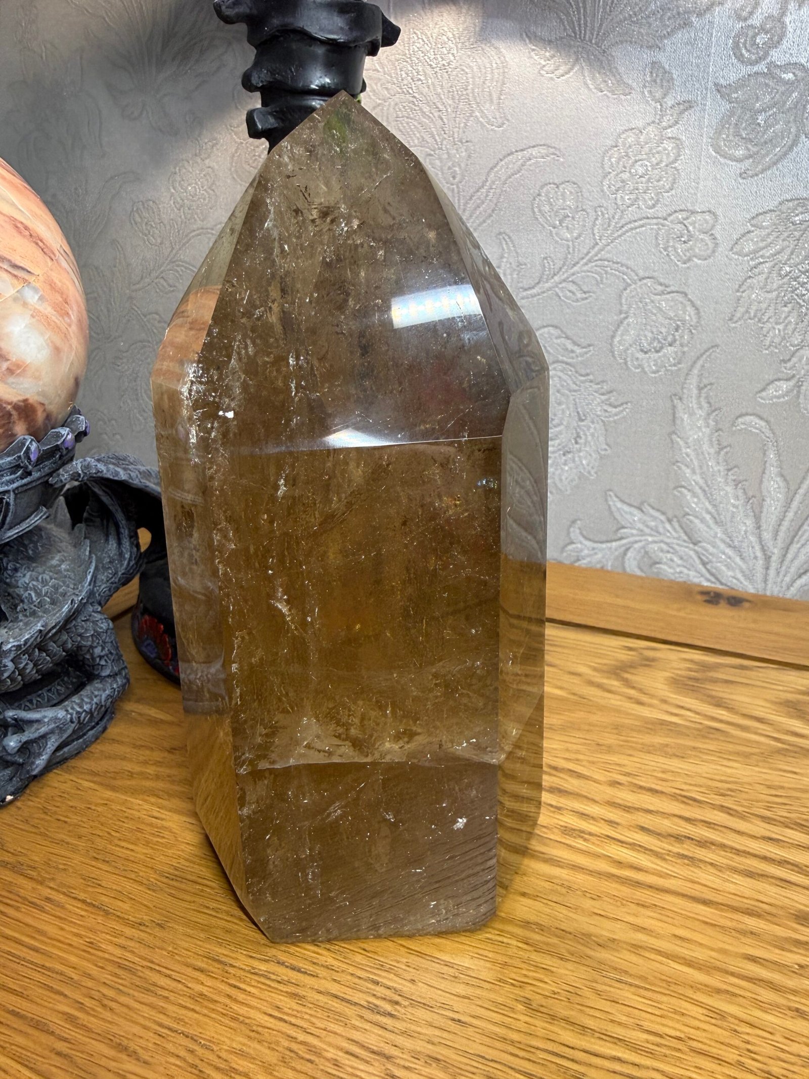 Large Natural Citrine Tower