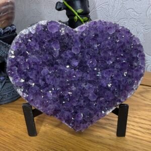 Druse Amethyst Heart- Uruguay