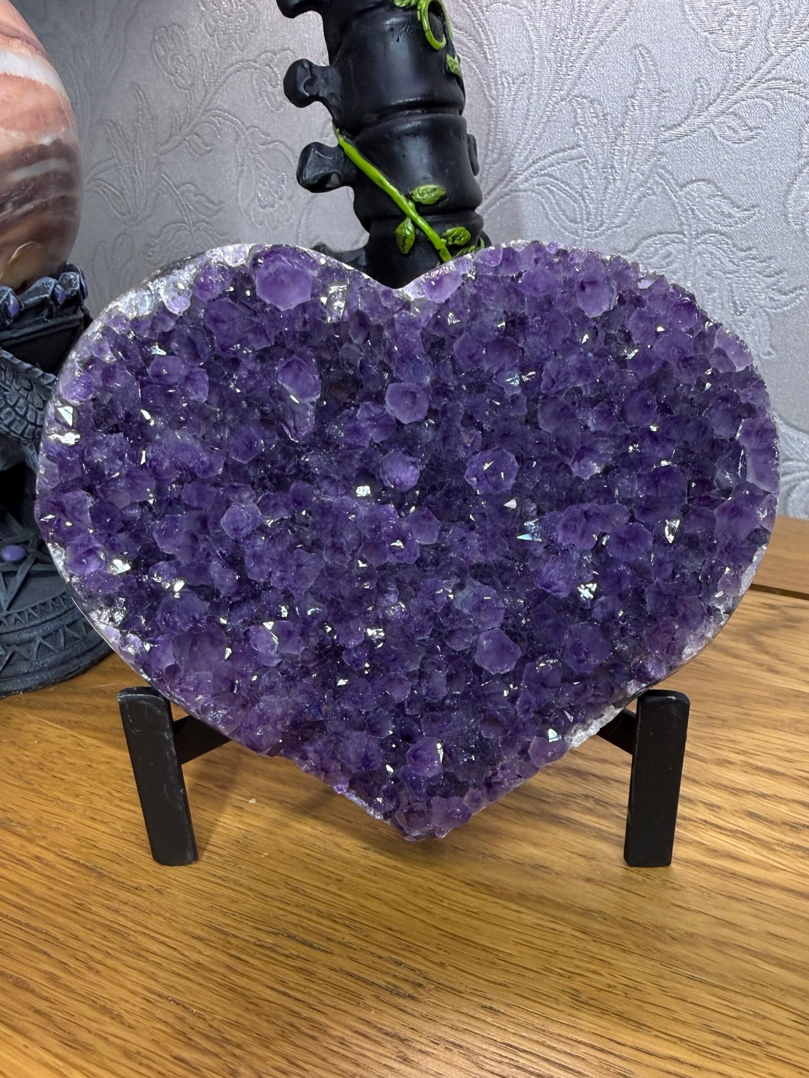 Druse Amethyst Heart- Uruguay