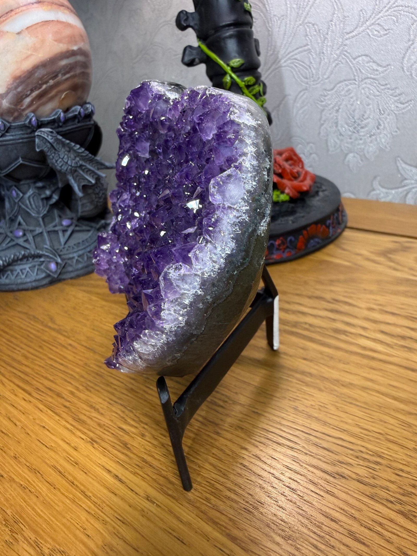 Druse Amethyst Heart- Uruguay - Image 2