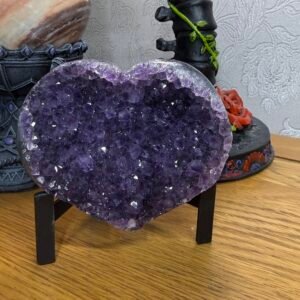 Druse Amethyst Heart- Uruguay